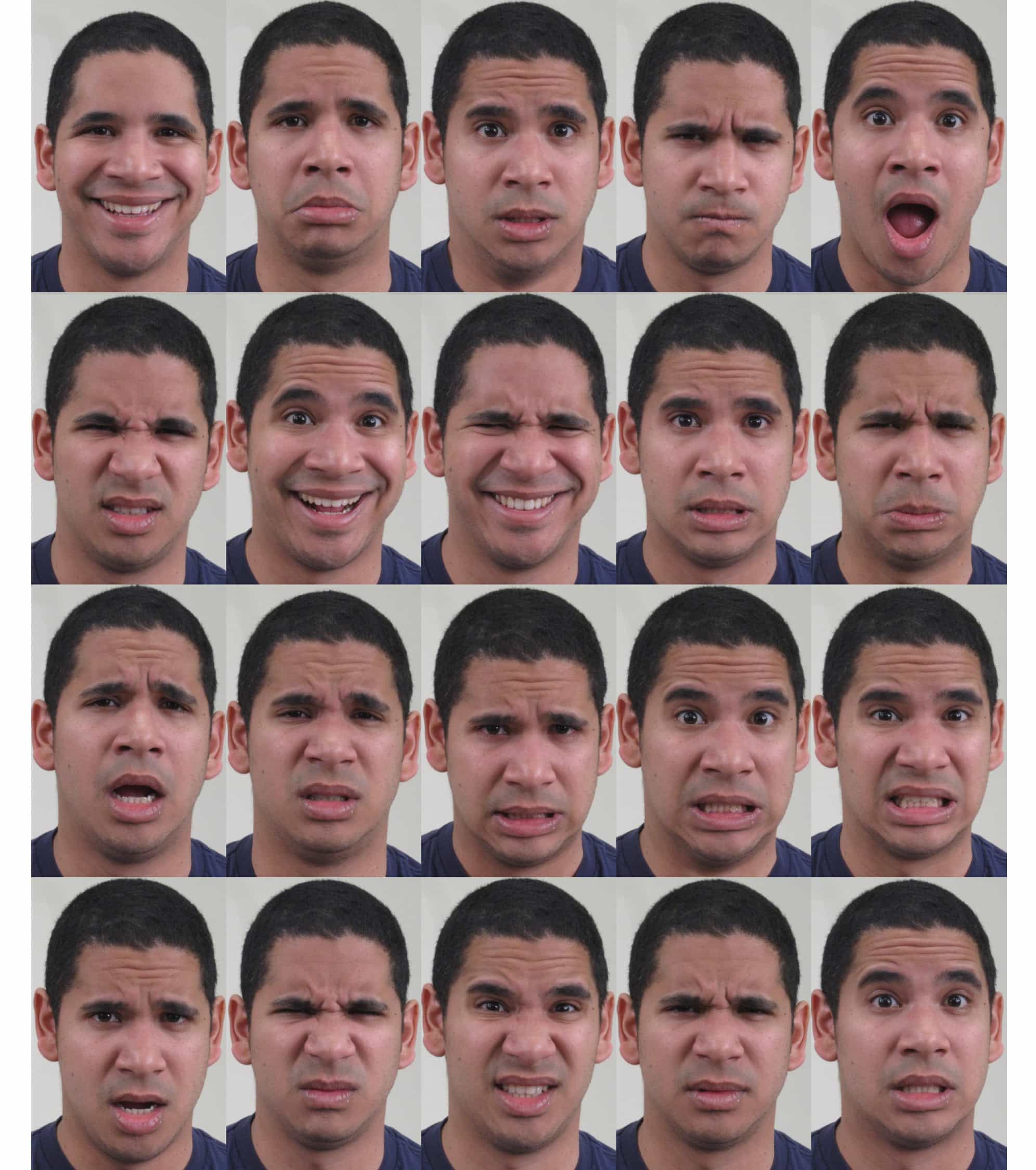 Учёные выявили 21 эмоциональное выражение лица