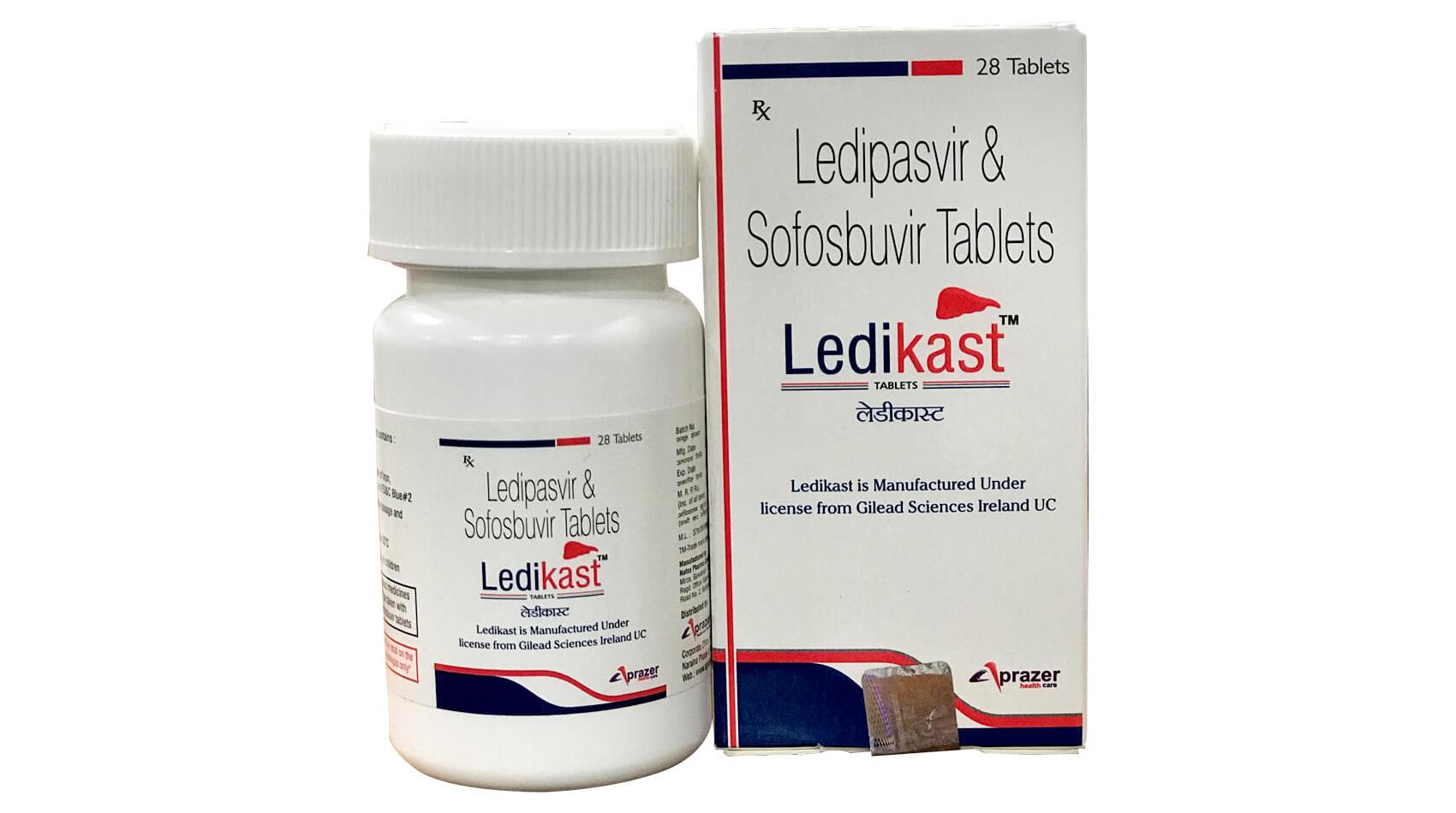 Таблетки Ledikast : доступное лекарство для лечения гепатита С
