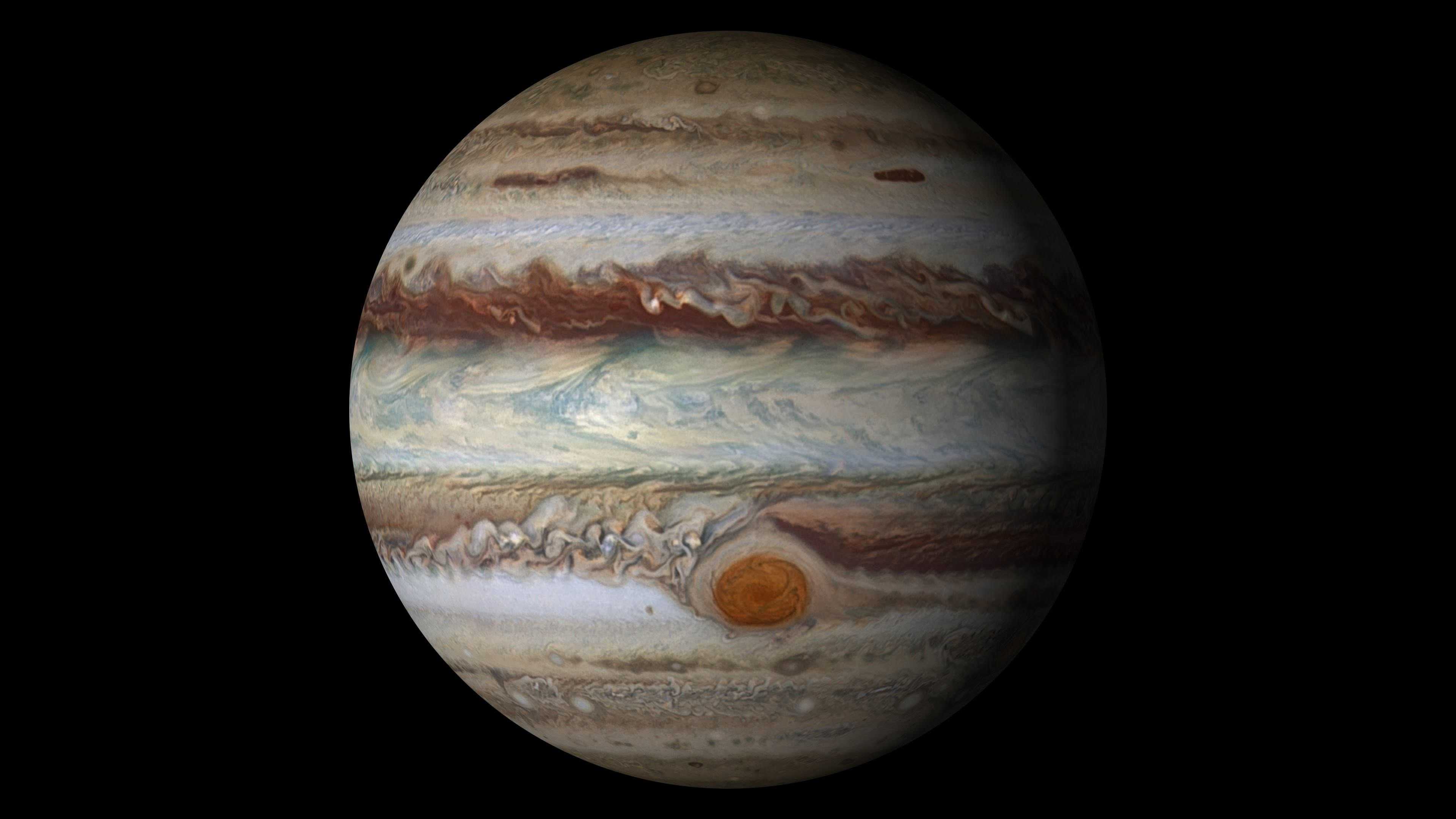 «Хаббл» показал, что ветра в Большом красном пятне Юпитера усиливаются
