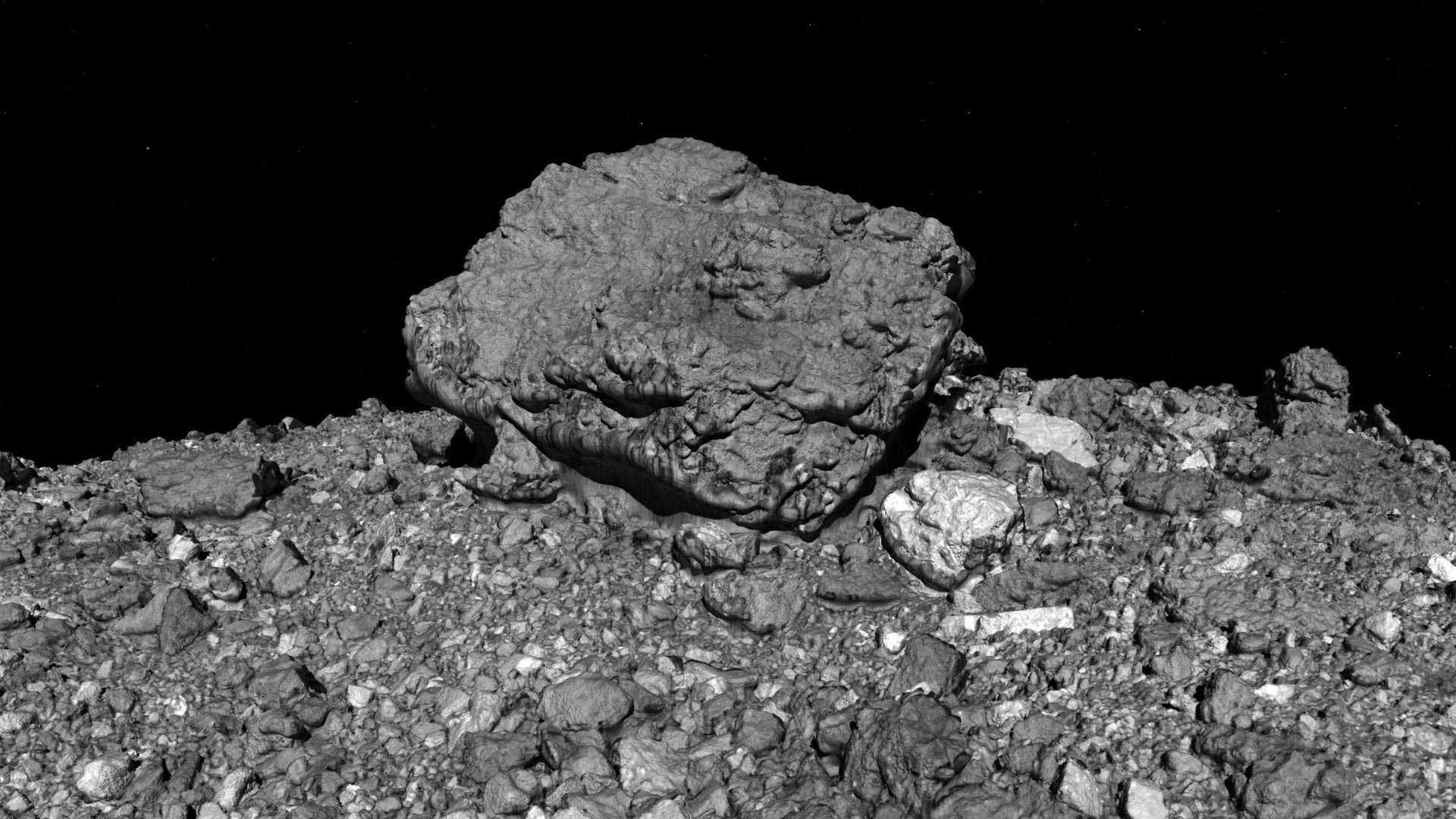 Отсутствие реголита на астероиде Бенну объяснили высокой пористостью горных пород