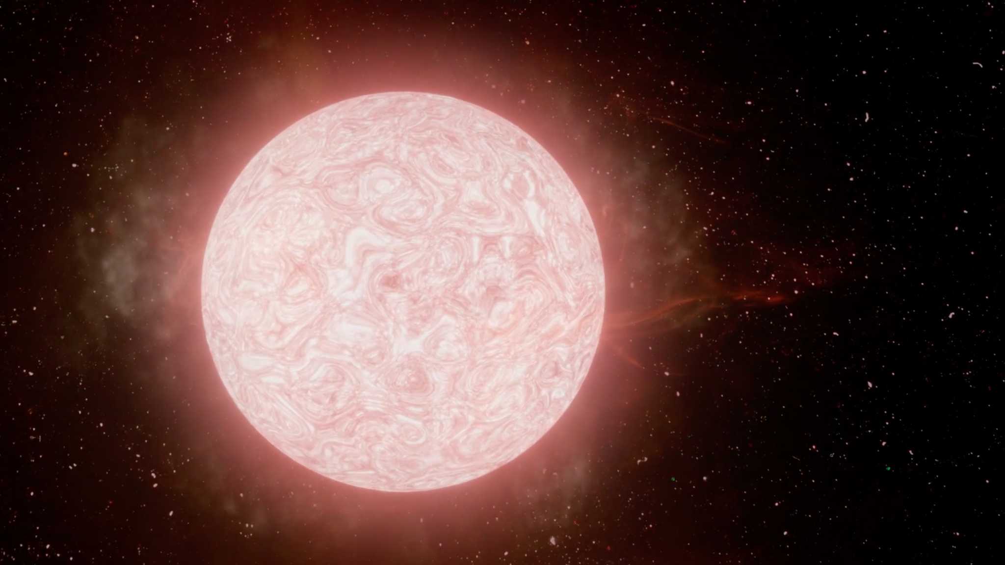 Астрономы впервые проследили за гибелью красного сверхгиганта