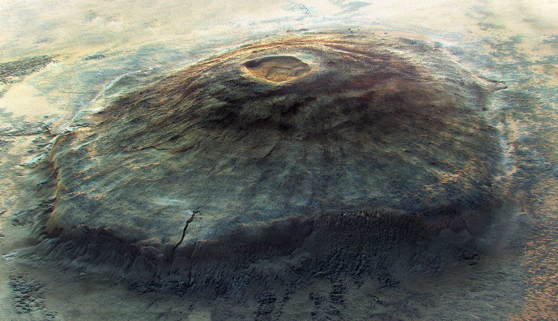 На Марсе впервые обнаружили активный очаг вулкана