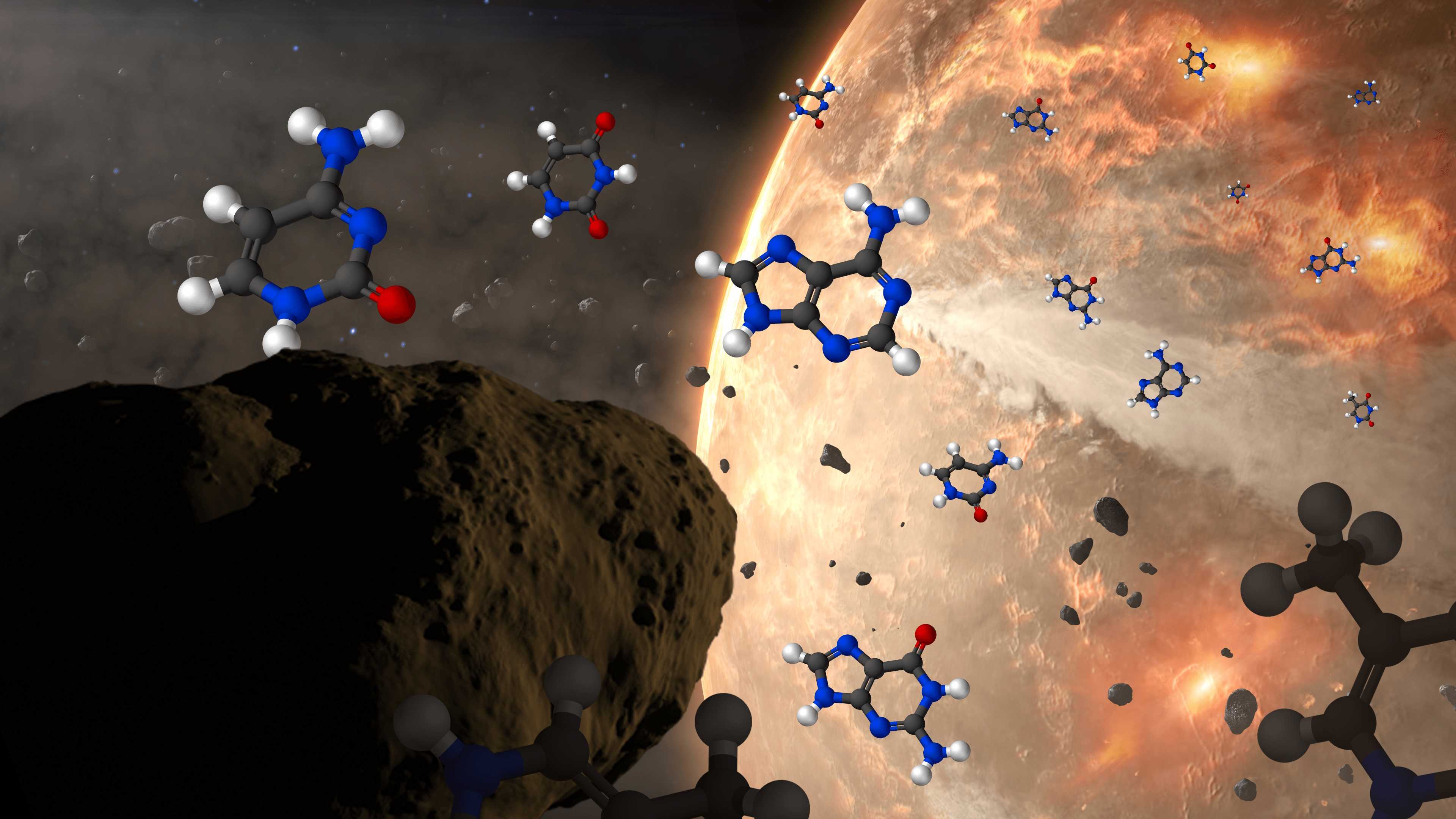 Ученые смоделировали образование аминокислот в межзвездном облаке и астероидах