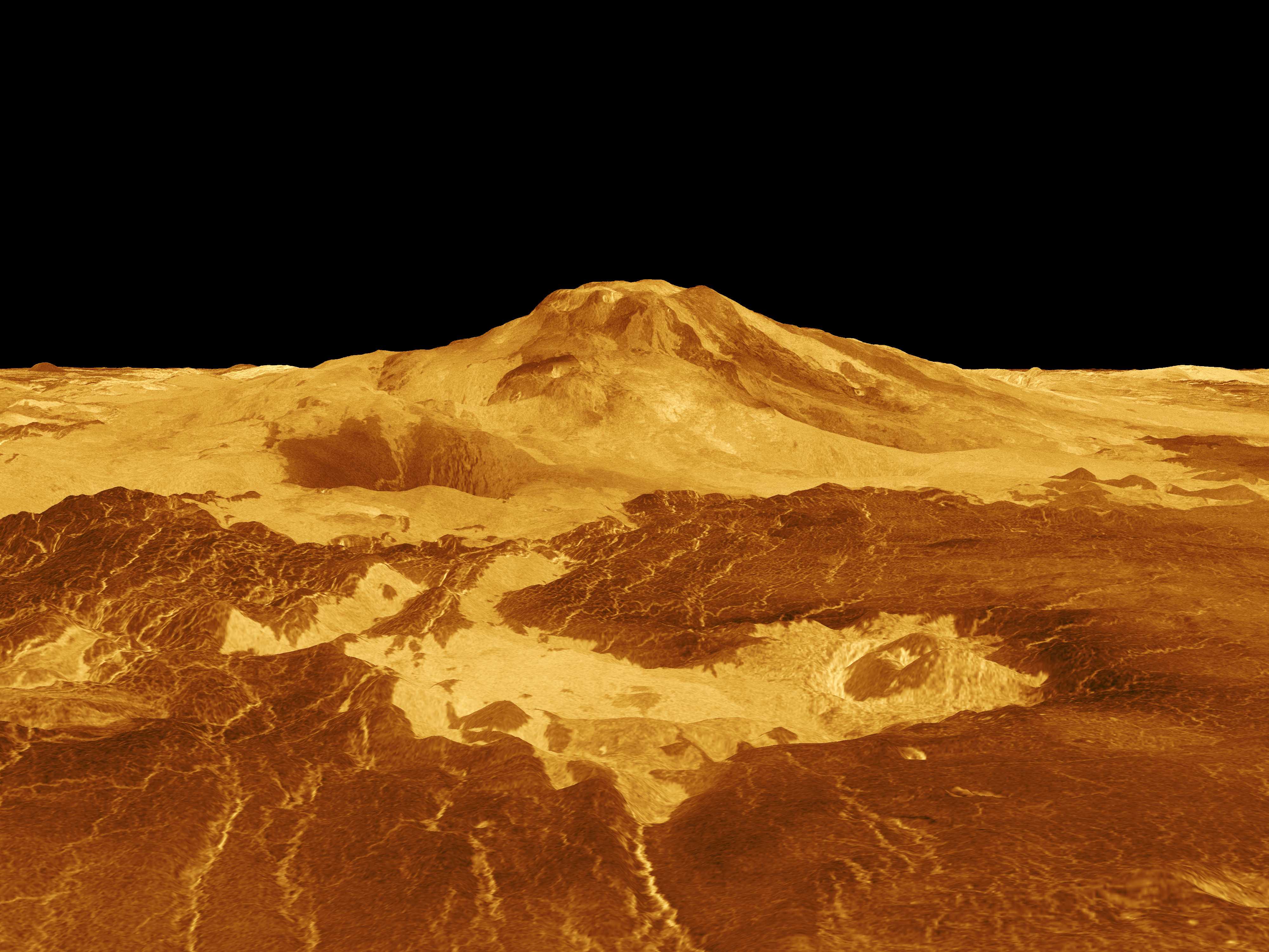 На Венере обнаружили извергающийся вулкан