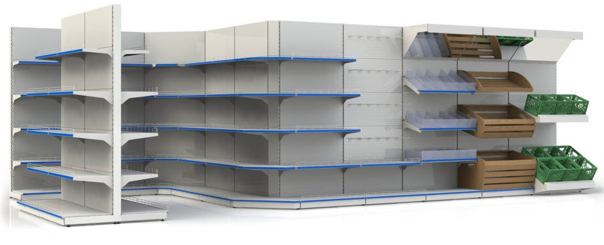 Металлические торговые стеллажи для магазинов купить в СПб Торговые стеллажи для магазина и холодильное оборудование торгового зала: как спроектировать эффективный торговый зал