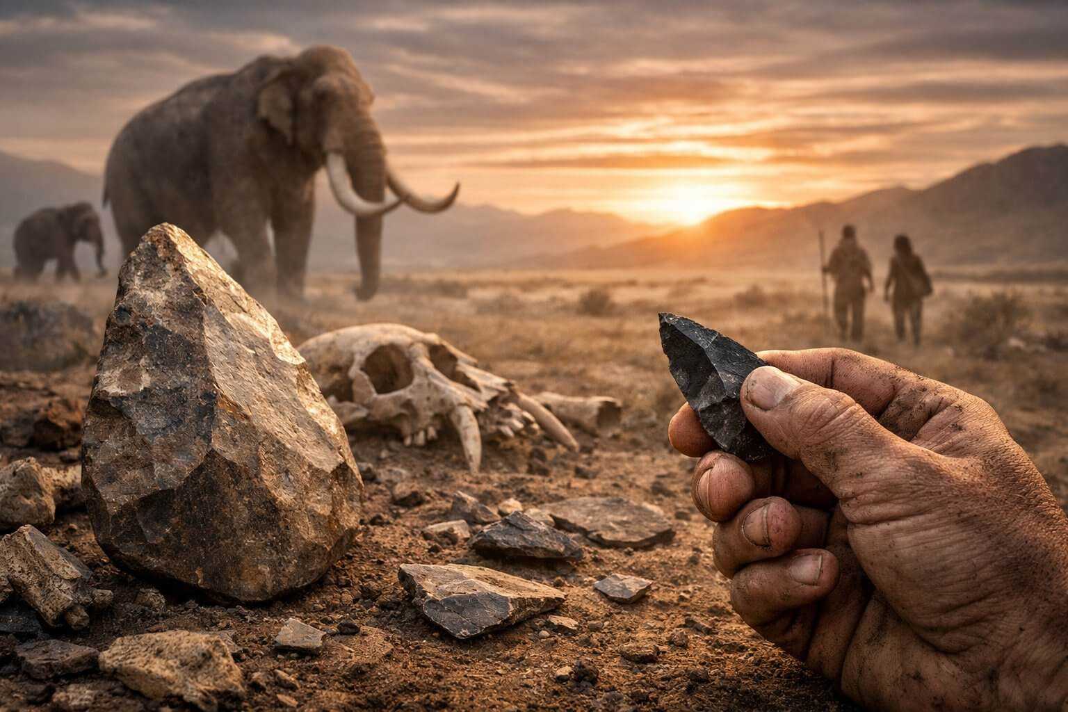 Исчезновение мегафауны могло изменить каменные технологии древних людей Исчезновение мегафауны могло изменить каменные технологии древних людей